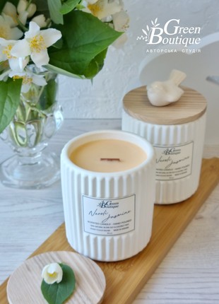 Natural soy candle Neroli & Jasmine (size L)10 photo