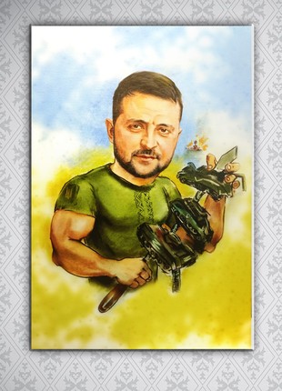 painting Zelensky barbecue