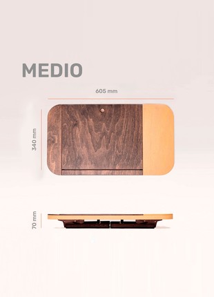 Laptop table Medio, breakfast table for bed2 photo