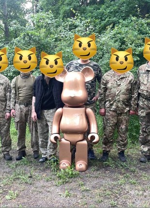 BEARBRICK / BE@RBRICK fiberglass bear -transferred to the Armed Forces of Ukraine8 photo