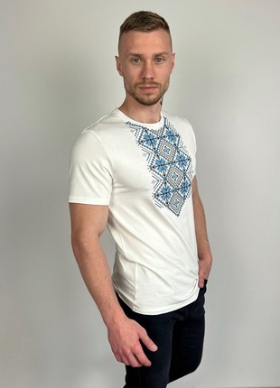 men's t-shirt with "Polish star" embroidery2 photo