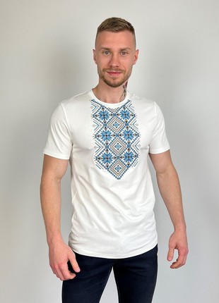 men's t-shirt with "Polish star" embroidery1 photo