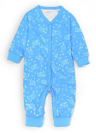 Blue cotton baby jumpsuit Tunes