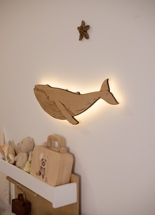 Night light for baby room WHALE