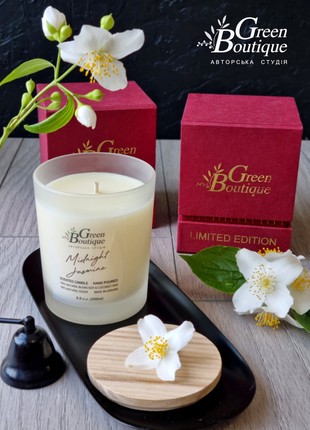 Natural Soy Candle Midnight jasmine (size L) 8.8 o.z.