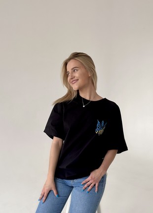 Women's t-shirt with embroidery "Trident"3 photo
