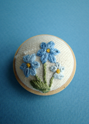 Brooch Forget-Me-Not