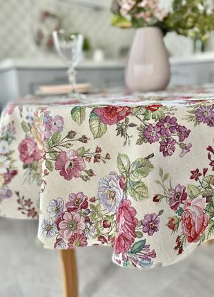 Tapestry tablecloth for round table limaso ø140 cm, round3 photo
