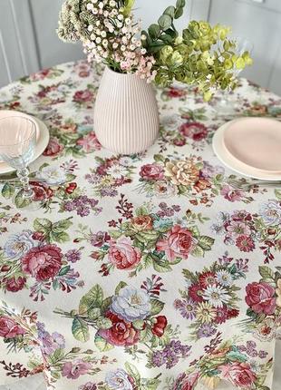 Tapestry tablecloth for round table limaso ø140 cm, round4 photo