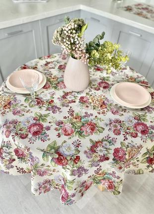 Tapestry tablecloth for round table limaso ø180 cm, round4 photo