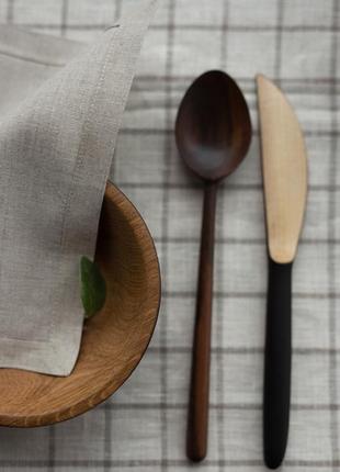 Linen classic table napkins - 8 piece3 photo