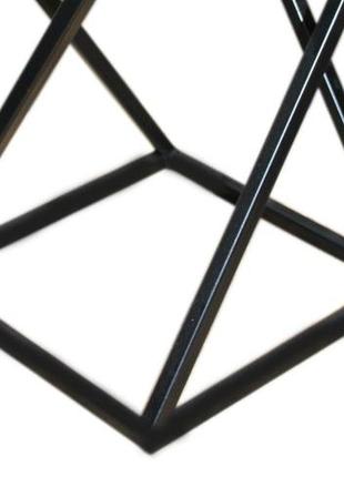 Stool marble black / white2 photo
