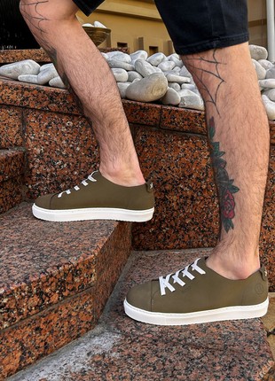 Men's leather sneakers Easy Military