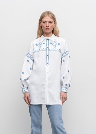 Women's shirt with embroidery Tsvit Syniy