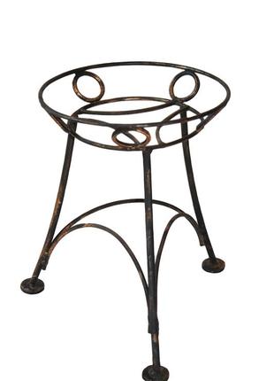 Wrought stand for flowers or for one plant