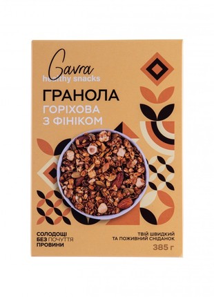 Nutty granola with dates 385 g