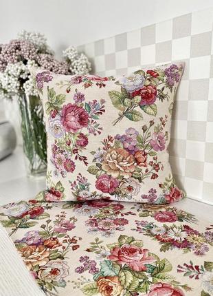 Decorative tapestry pillowcase 45*45 cm. one-sided2 photo