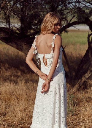 Maxi dress with lace decor4 photo