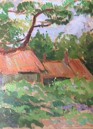 Oil painting Visit to grandma Peter Tovpev nAAA2193