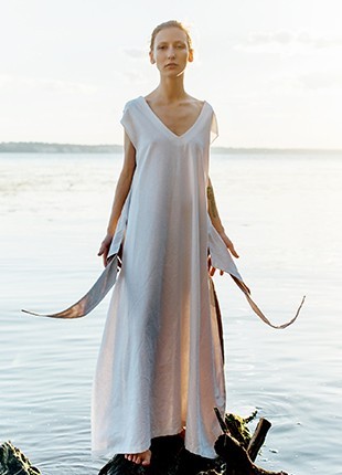 Linen long dress ~Satya , सत्य6 photo
