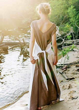 Linen long dress ~Satya , सत्य3 photo
