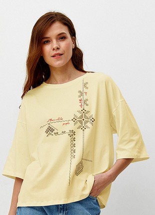 T-shirt with ethnic print