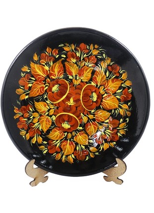 Painted plate D200mm Wreath M-4