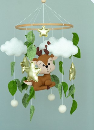Musical baby mobile with bracket, deer Baby mobile
