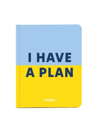 Planner I HAVE A PLAN yellow-blue (orner-2051)