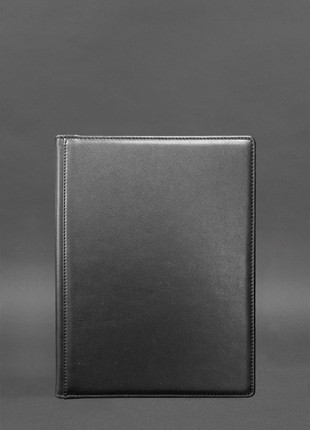 Leather folder for signature documents is black BN-DC-3-g