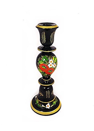 Candlestick with painting