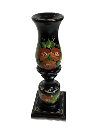 Candlestick with painting Average M-4 Poppies