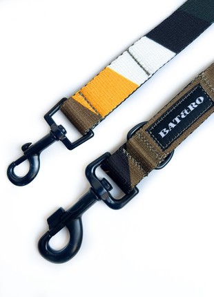 Adjustable nylon dog leash BAT&RO "Gangsta" 250cm (8ft)4 photo