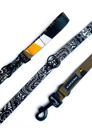 Adjustable nylon dog leash BAT&RO "Gangsta" 250cm (8ft)5 photo