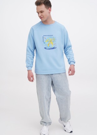 Unisex sweatshirt with embroidery of a painting by the Georgian artist Avtandil Gurgenidze