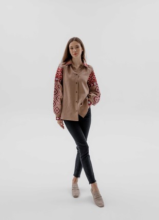 Women's embroidered blouse "Volyn" beige