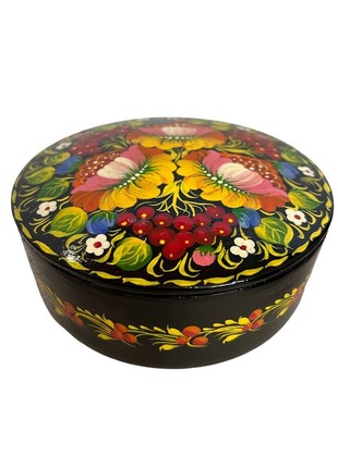 Box with painting Flowery M-7