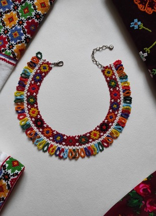 Sylianka "Boykivska red" from  beads