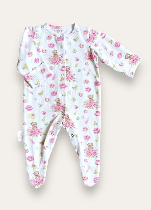 Baby pyjamas with a cap, Long sleeve bodysuit from momma&kids brand2 photo