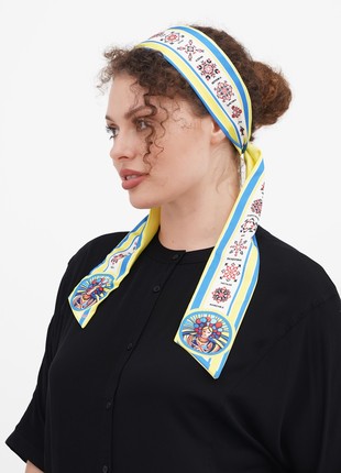 Twilly  tie ,, Ukrainian names"  hairband from My Scarf (Twilly plus scrunchie)