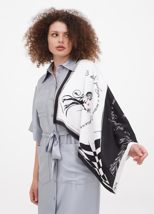 Designer scarf "Angels and Demons" from the designer art sana2 photo