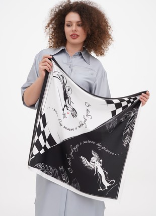 Designer scarf "Angels and Demons" from the designer art sana