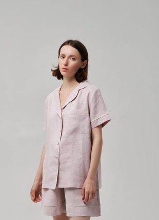 Linen classic women's summer pajama set