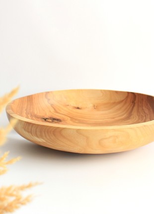 Wood fruit bowl handmade, bread serving plate7 photo