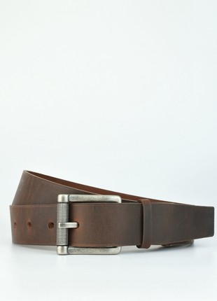 Brown Premium Leather Belt - Engraved Vintage Father's Day Gift - Engraved Leather Belt - Custom Grooms Men Gift