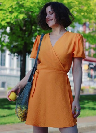 I CAN BOOGIE orange mini dress