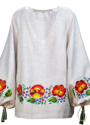 Women’s vyshyvanka HISTROV “Petrykivka – Flowering field”4 photo