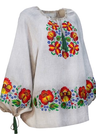 Women’s vyshyvanka HISTROV “Petrykivka – Flowering field”2 photo