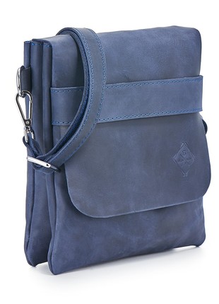 LEATHER BAG CONNERY BLUE