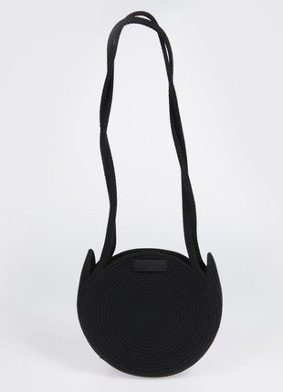 CORD BAG Knot Bag S round black2 photo